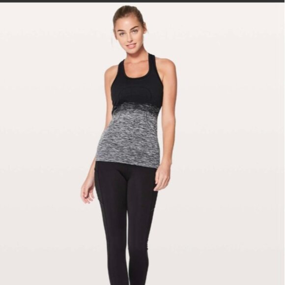 Lululemon Swiftly Tech Racerback Black / White / Black - Picture 4 of 8